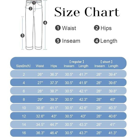 Women's High Waist Stretchy Denim Jeans Tummy Control Raw Hem Casual - Picture 8 of 8